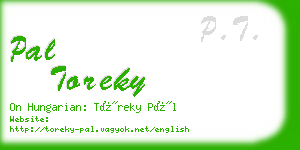 pal toreky business card